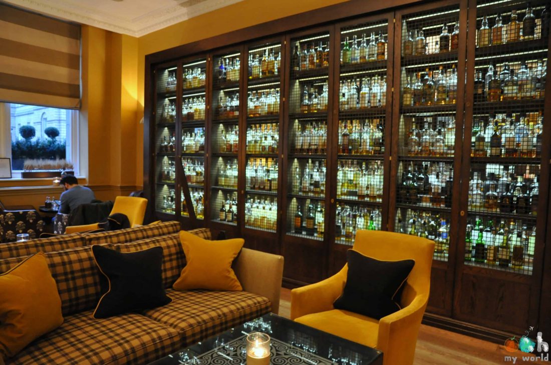 Décor du Scotch Bar à l'hôtel Balmoral